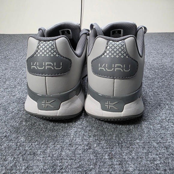 Kuru Mens 8 Wide Grey Walking Athletic Shoes KuruCloud Comfort Quantum 2.0 EUC - Picture 4 of 8